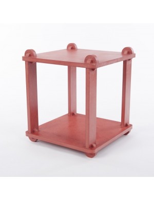 Mesa taburete TABUTECA - diseño modular rojo