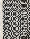 NORDICA - alfombra blanca y negra