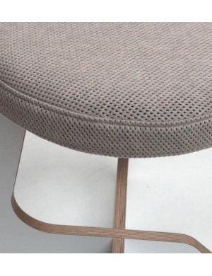 XAPELA Round sand color cushion for stool TABU